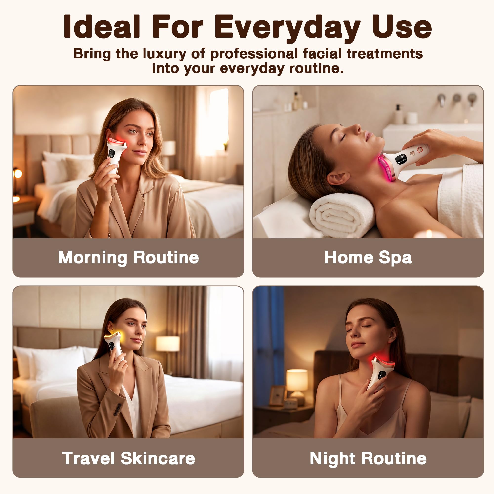 Facial Massager for Face Neck 7 in 1 Gua Sha Beauty Wand - QuestGuts Official Imagery - 8