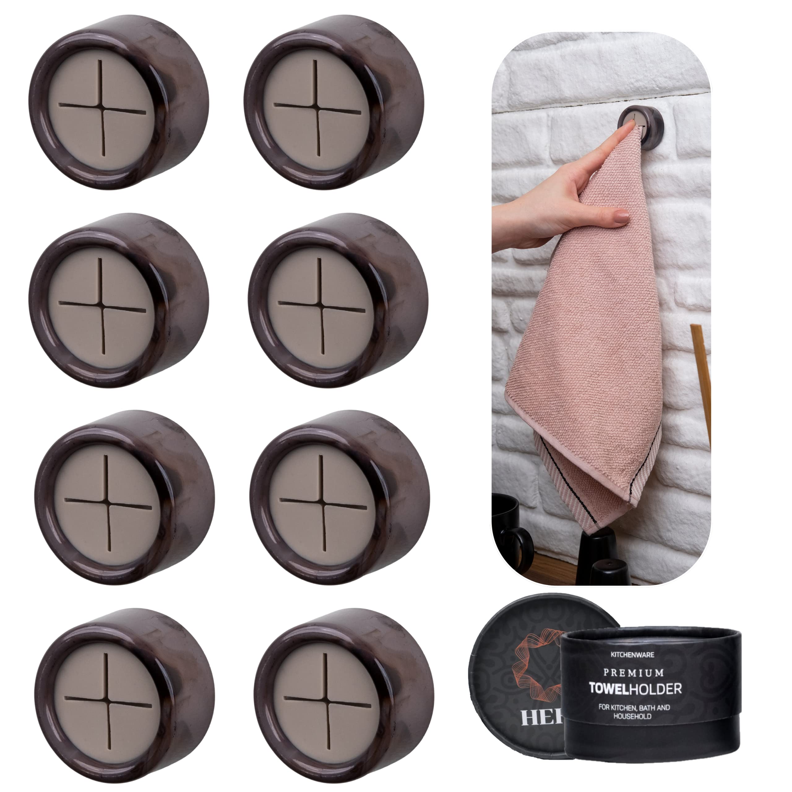 HEFA Towel Hooks, Towel Holder, Dish Towel Holder, Kitchen Organizatio - View 2