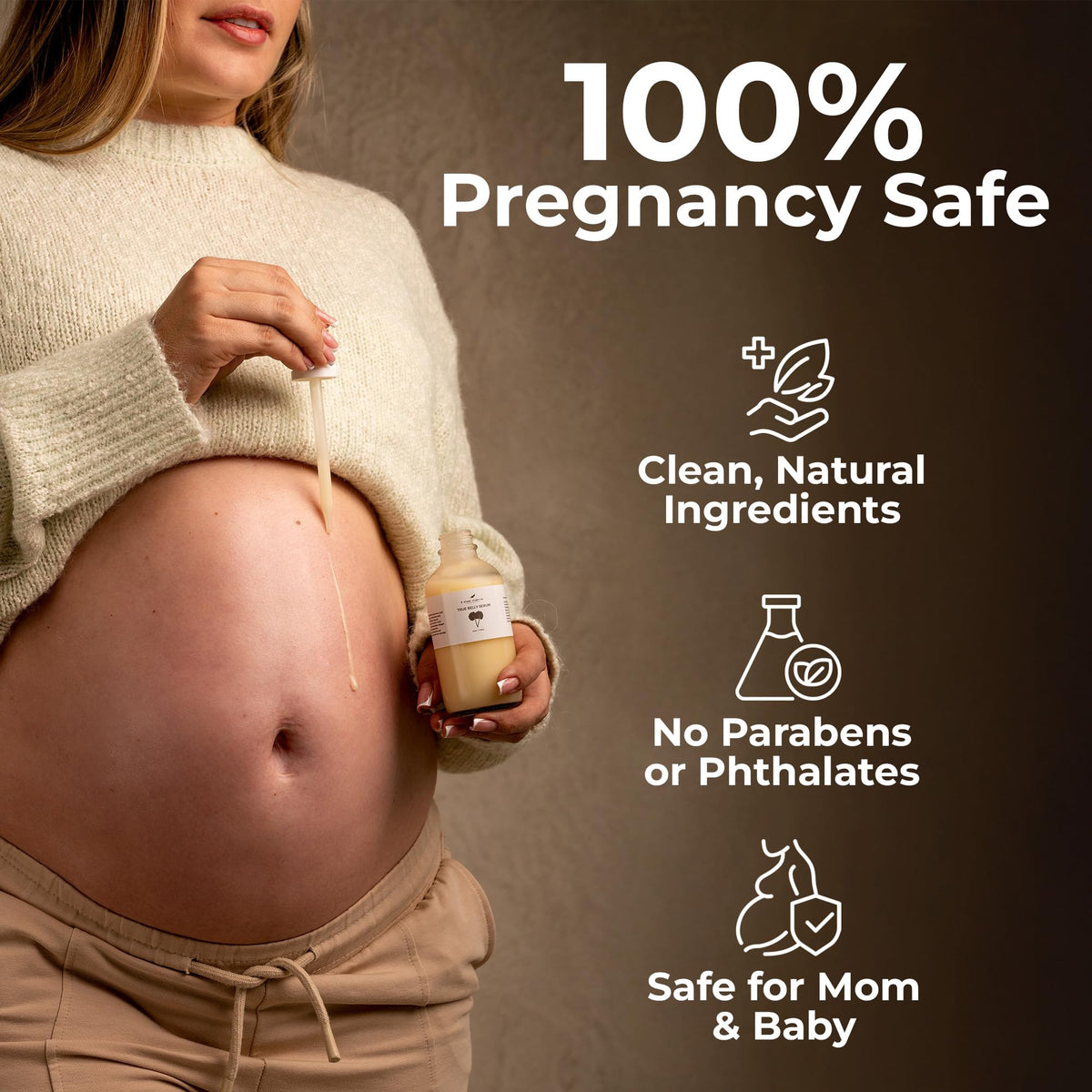 8 Sheep True Belly Serum Pregnancy Safe Belly Oil 4 FL OZ - 8 SHEEP ORGANICS Official Imagery - 7