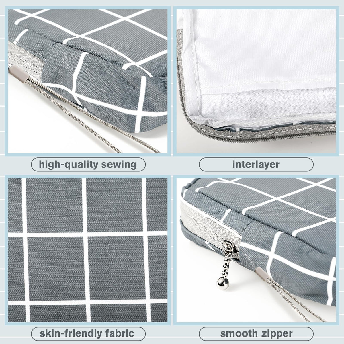 Paterr 12 Pcs Period Pouch Pad Bag with Lanyard for Teen - Paterr Official Imagery - 6