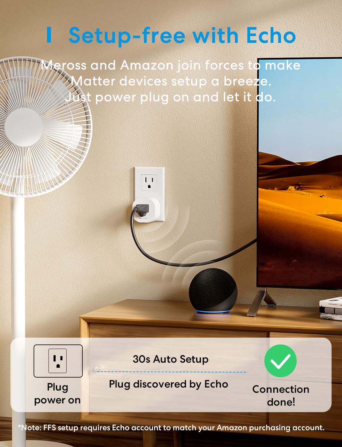meross Matter Smart Plug Mini Compact Size 100 Privacy Wi Fi - meross Official Imagery - 4