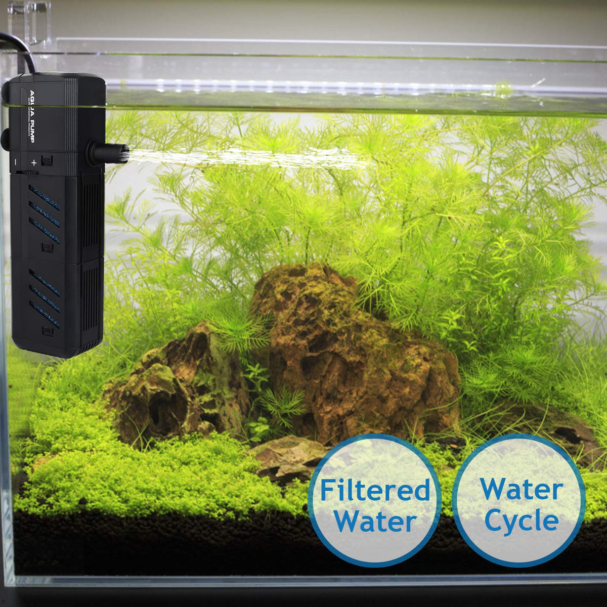 Submersible Aquarium Internal Filter Adjustable Fish Tank - NO.17 Official Imagery - 5