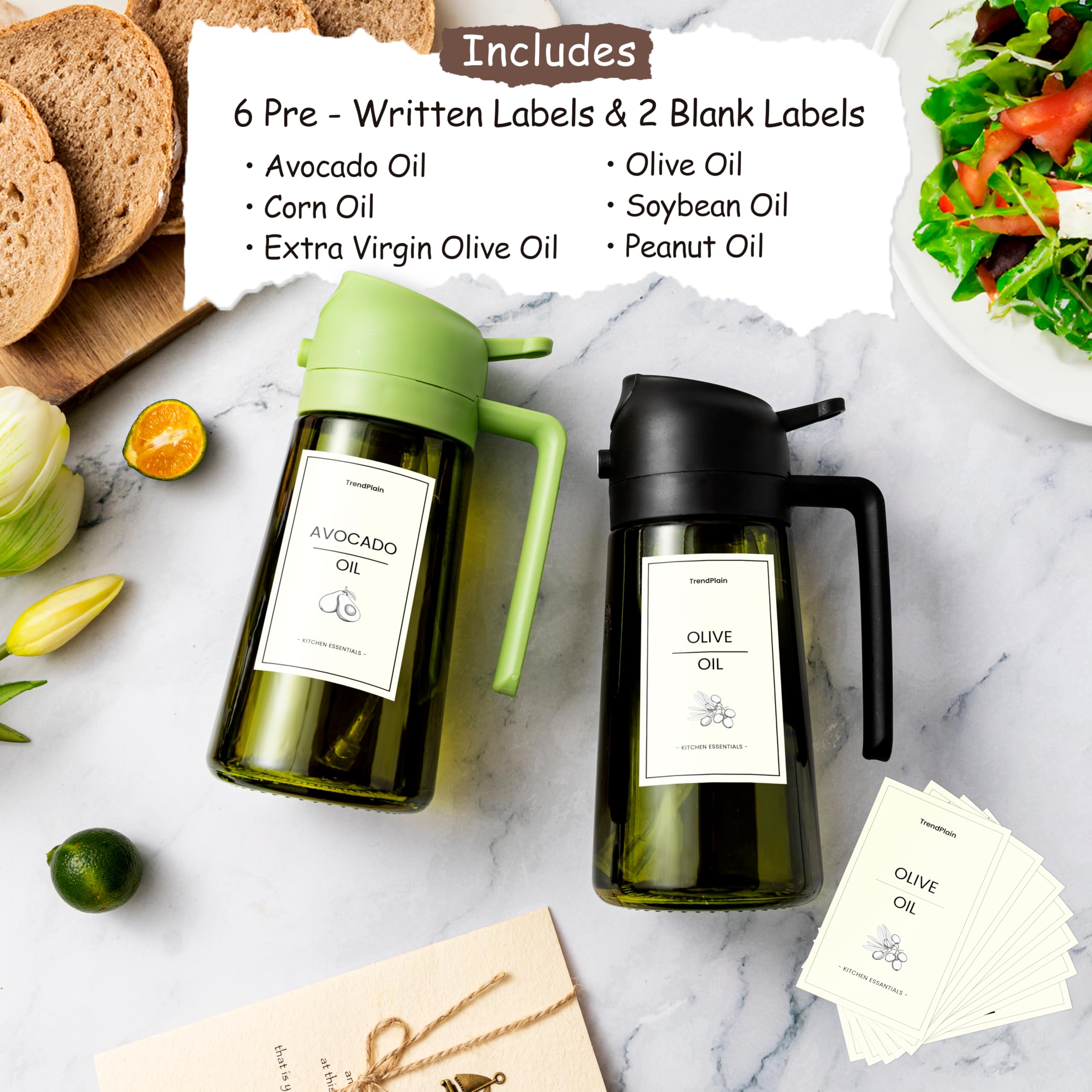 TrendPlain - Original 16oz/470ml Olive Oil Dispenser Bottle for Kitche - View 3