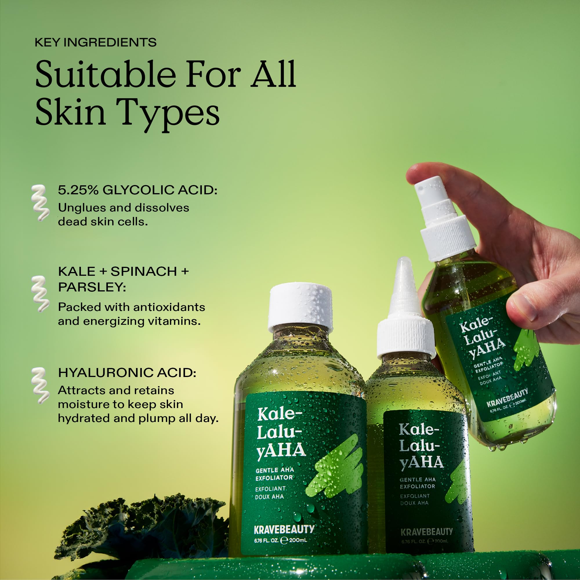 KraveBeauty Kale Lalu yAHA 5 25 Glycolic Acid Exfoliating - KraveBeauty Official Imagery - 8