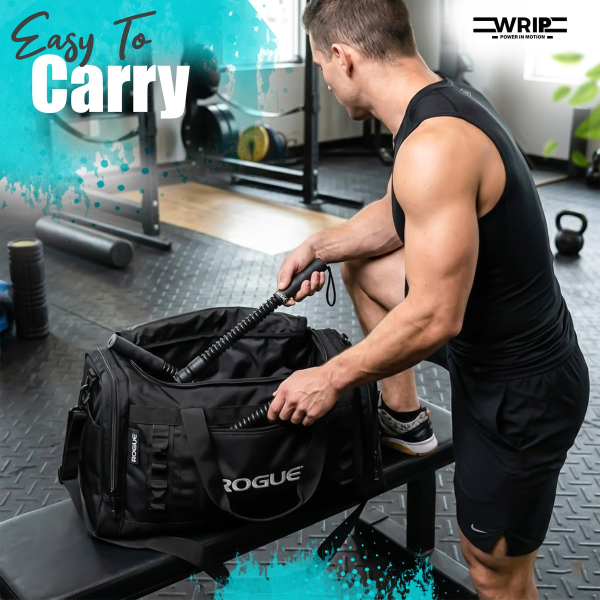 Ropeless Battle Ropes Weighted Home Gym Equipment Fat - Wrip Official Imagery - 3