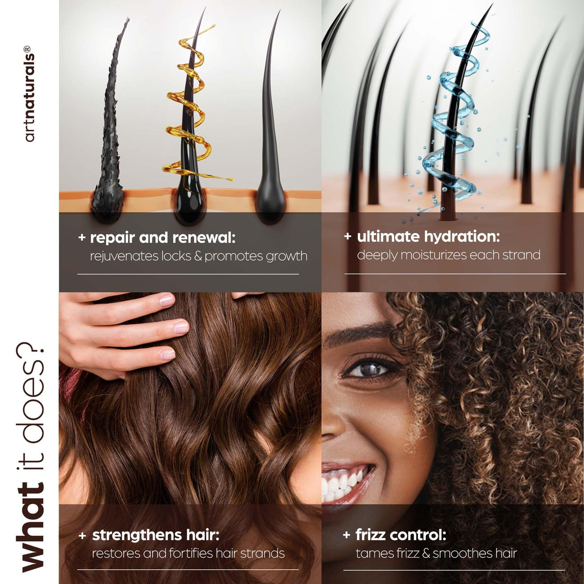 artnaturals Moroccan Argan Oil Hair Loss Shampoo Conditioner - Artnaturals Official Imagery - 4