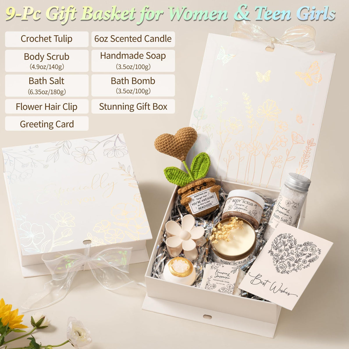 Spa Gifts Baskets for Women Bath Set Birthday Gifts for - MAYICIVO Official Imagery - 3