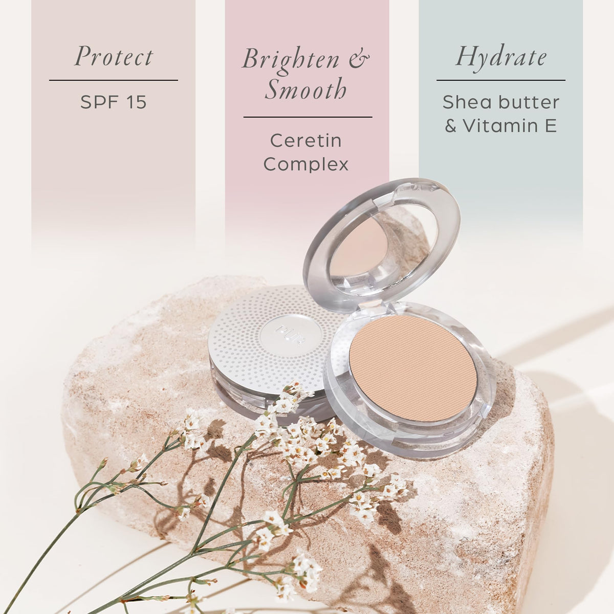P R 4 in 1 Pressed Mineral Makeup Powder Foundation with SPF - Premium Selection Official Imagery - 5