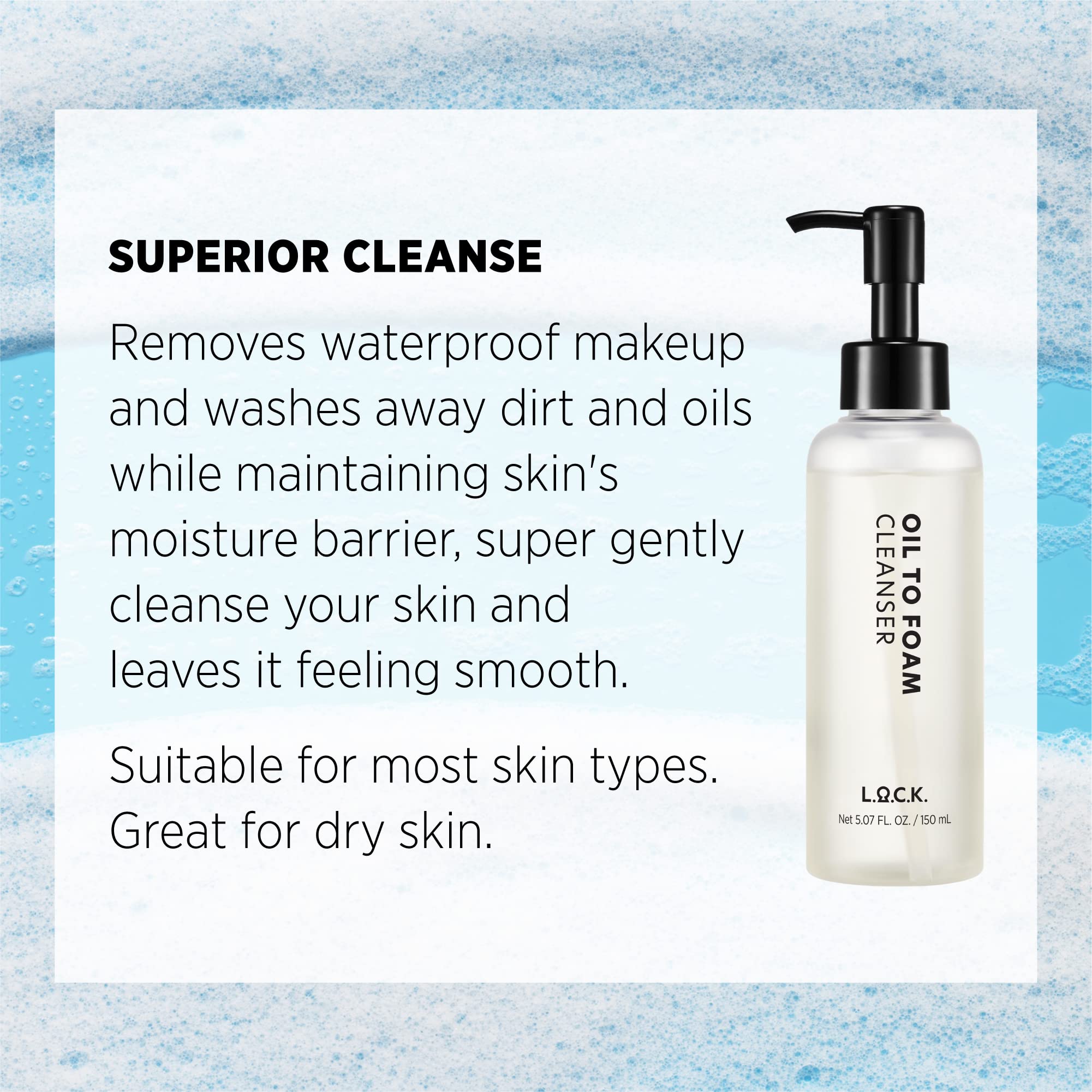 L.O.C.K. Oil To Foam Cleanser - L.O.C.K.
