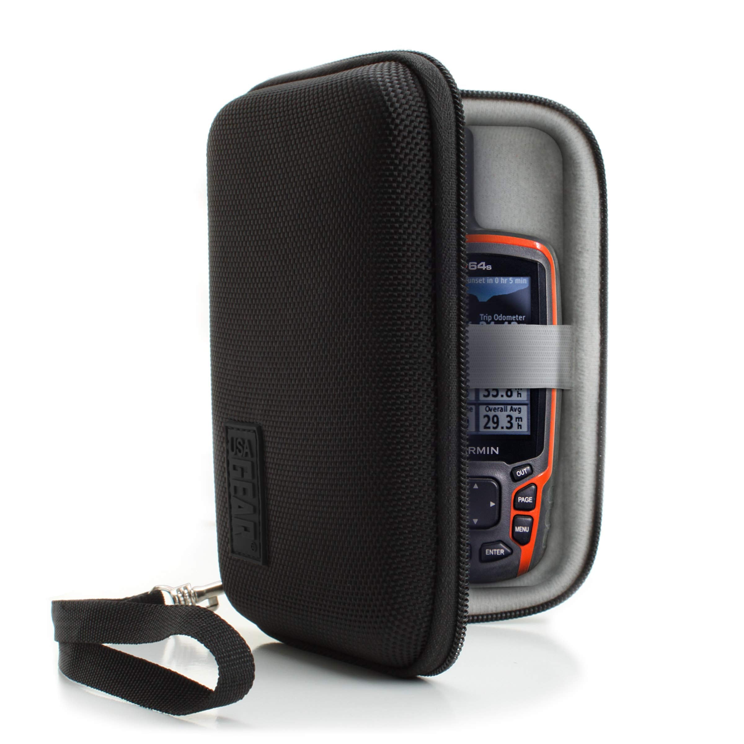 USA Gear Travel Electronics Organizer - Water Resistant Zipper Case, Hard Shell - USA Gear Official Product View 1