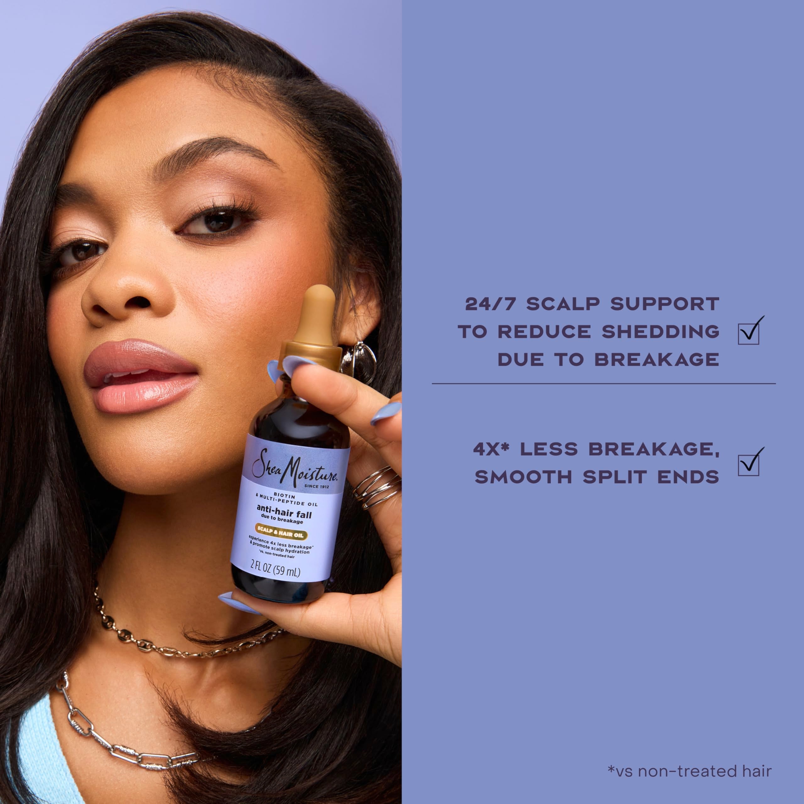 Elefair Tech Shea Moisture Anti - Hair Fall Scalp & Hair Oil with Biotin - Elefair Tech Official Product View 4