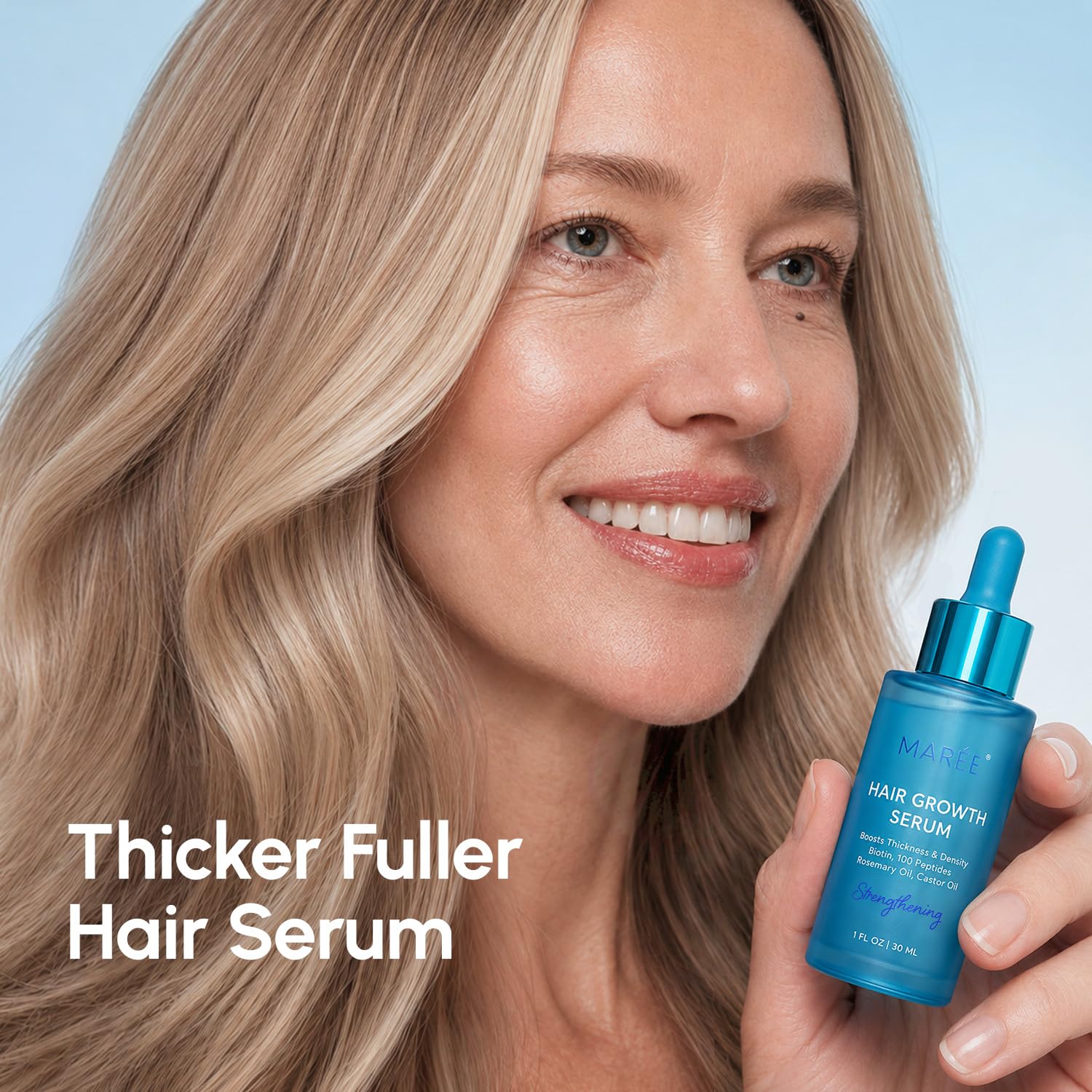 MAREE Hair Growth Serum - Caffeine Peptides Castor Rosemary Oil - MAREE Official Product View 4