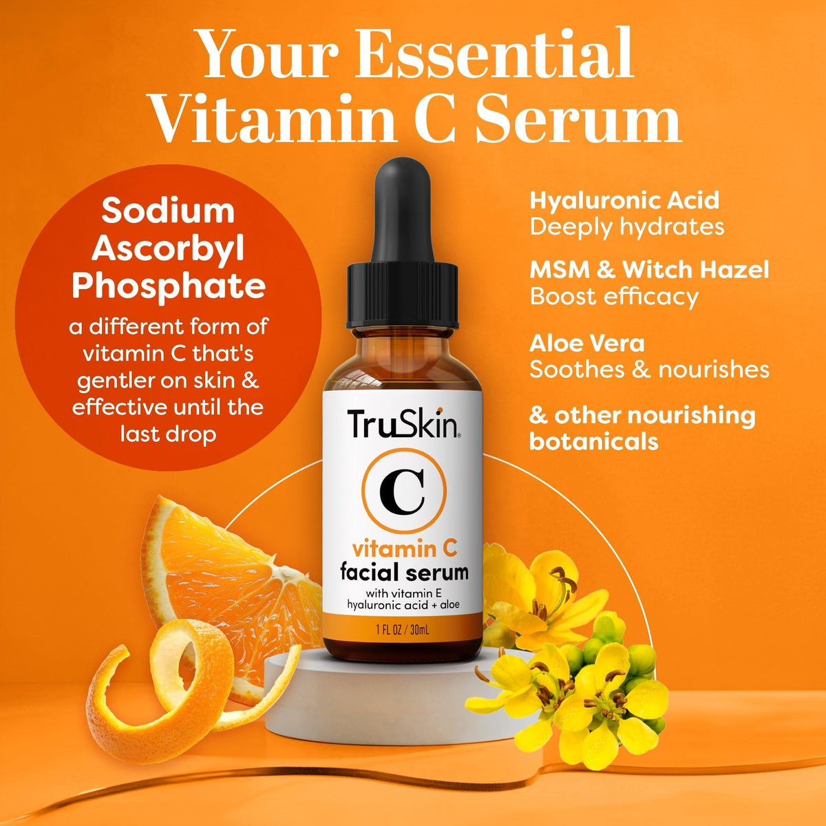 TruSkin Brightening Vitamin C Serum for Face with Hyaluronic - TruSkin Official Imagery - 3