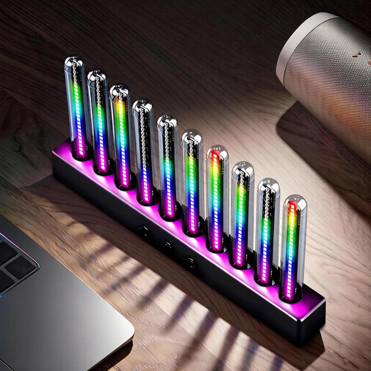 Audio Visualizer Gadget Rechargeable RGB Sound Activated - BSOD Official Imagery - 5