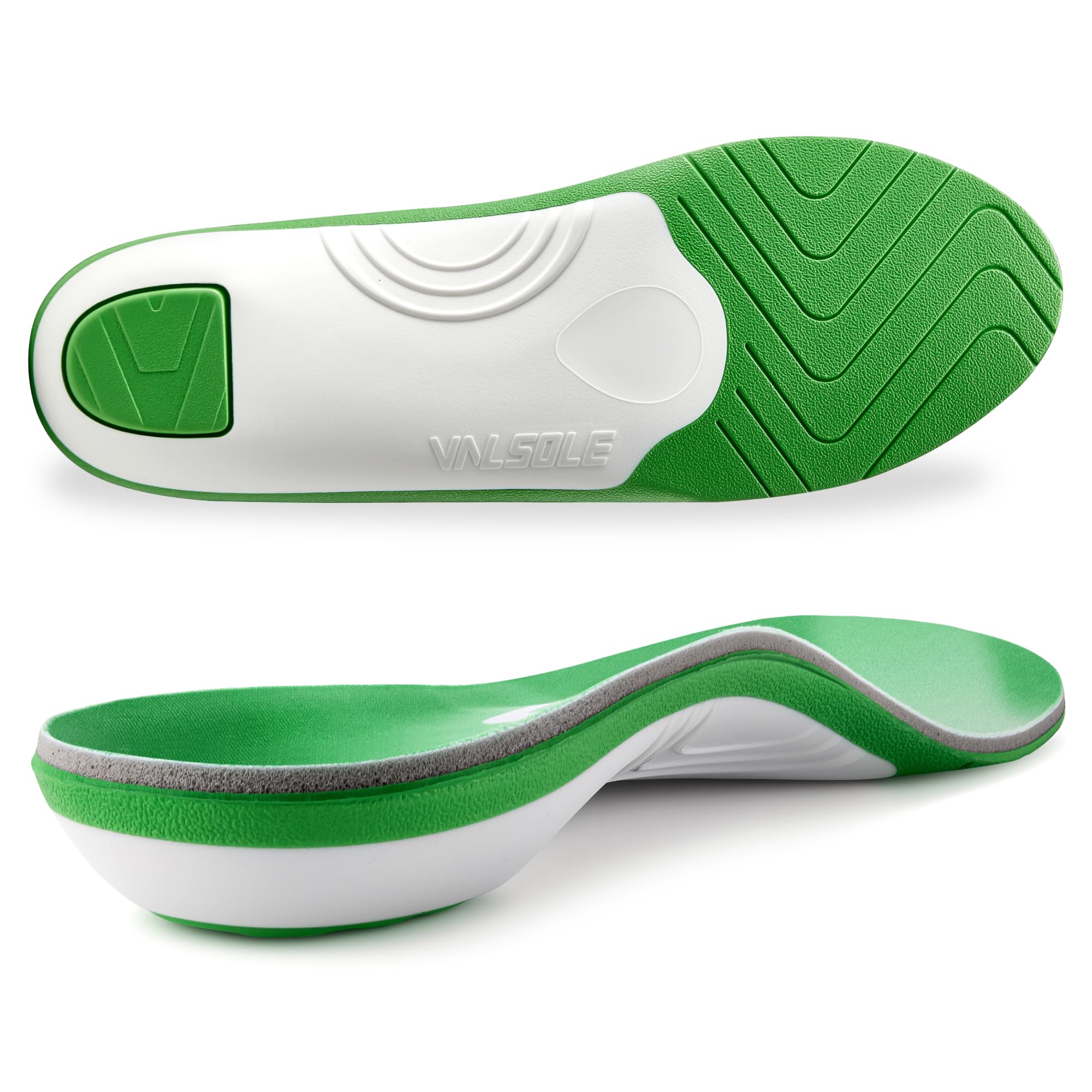 VALSOLE Heavy-Duty Arch Support Insoles for 250+ lbs