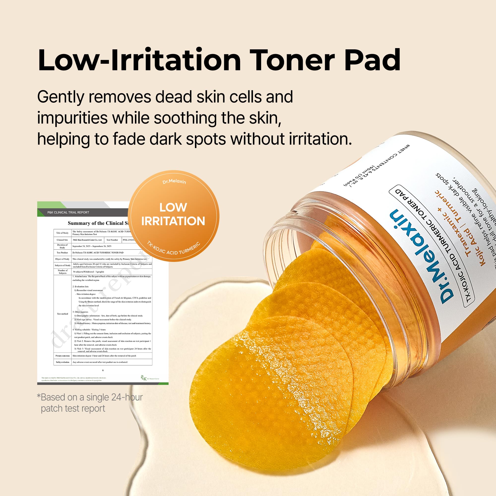 Dr.Melaxin TX Kojic Acid Turmeric Toner Pads with Tranexamic - Dr.Melaxin