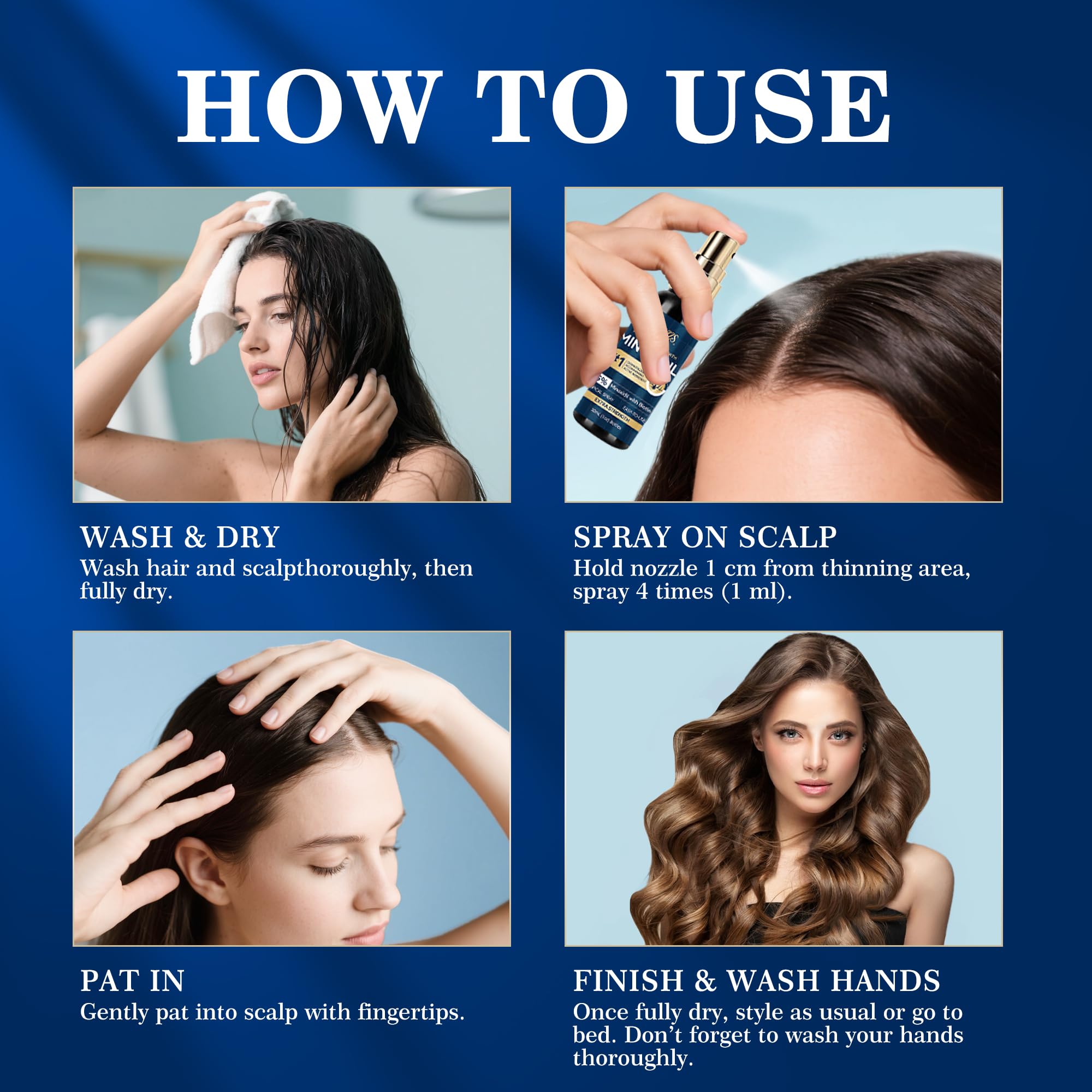 5% Minoxidil Hair & Beard Regrowth Spray Kit – DAAZZS