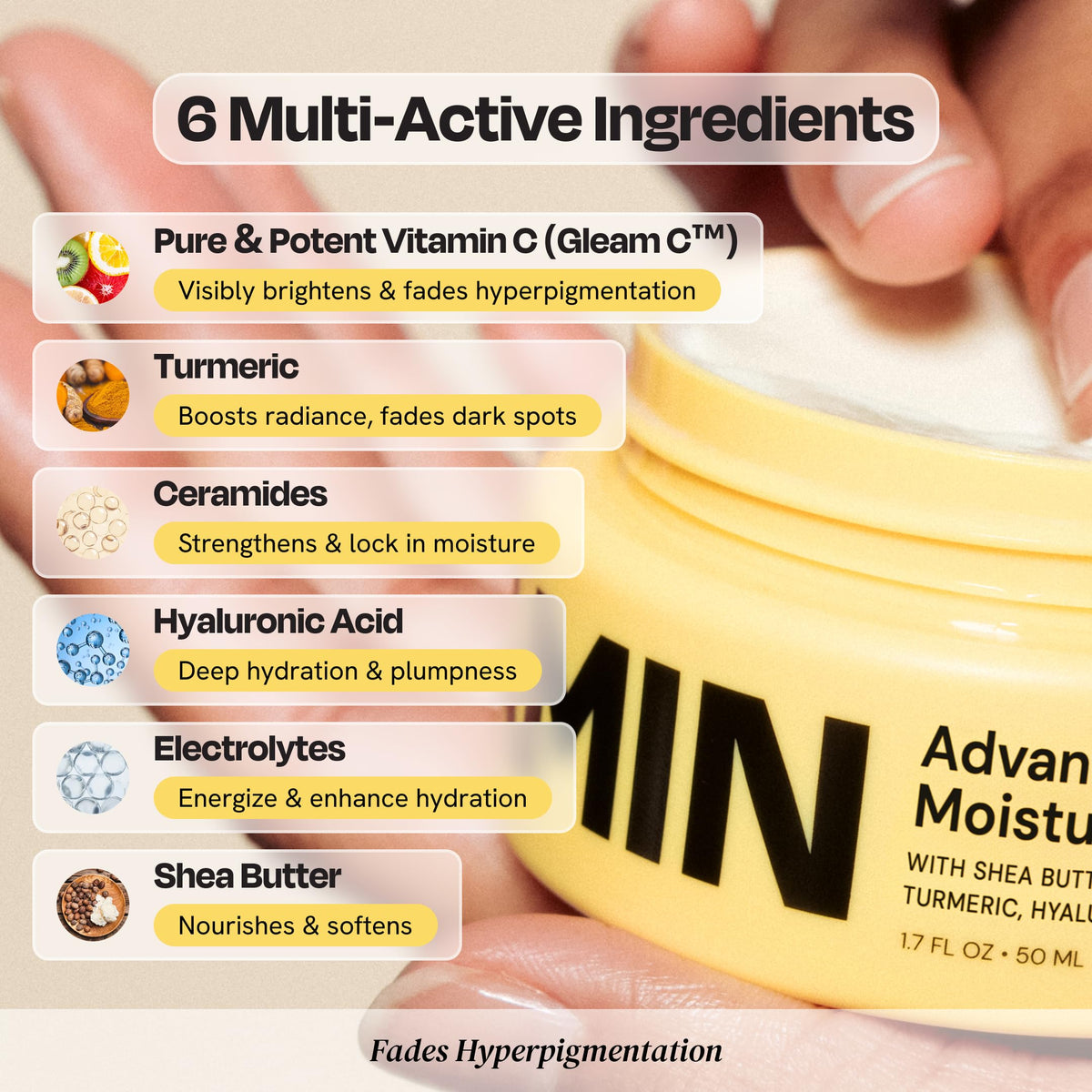 Gleamin Advanced Brightening Moisturizer 1 7fl oz Facial - Gleamin Official Imagery - 6