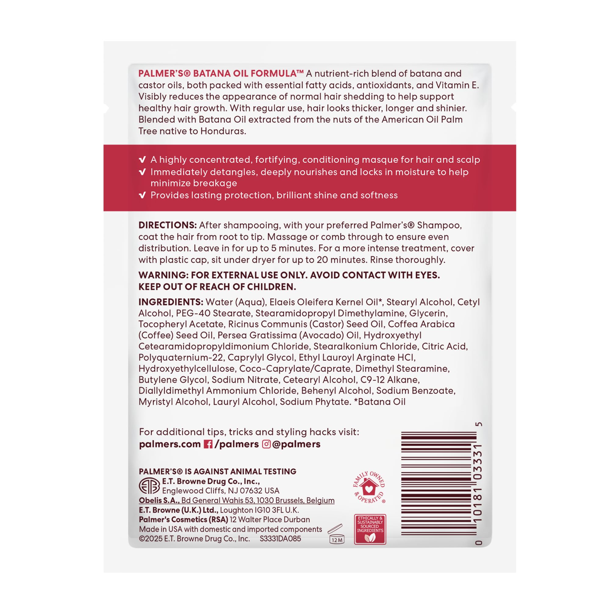 Palmer's Batana Oil Formula Pro Gro Hair Mask , Hydrating & Nourishing - Palmer's Official Product View 9