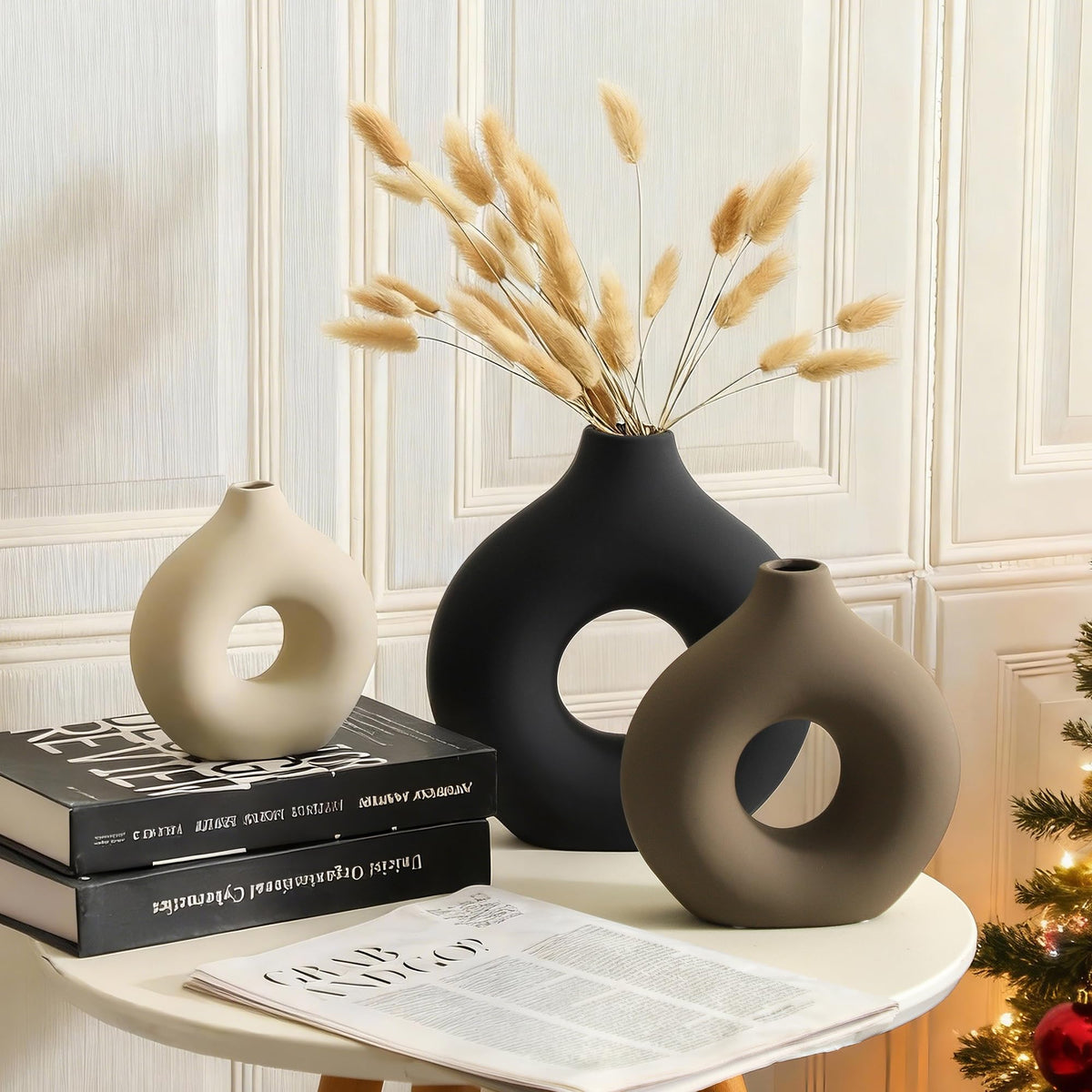 Ceramic Vase Home Table Decor - Vanselia Official Imagery - 3