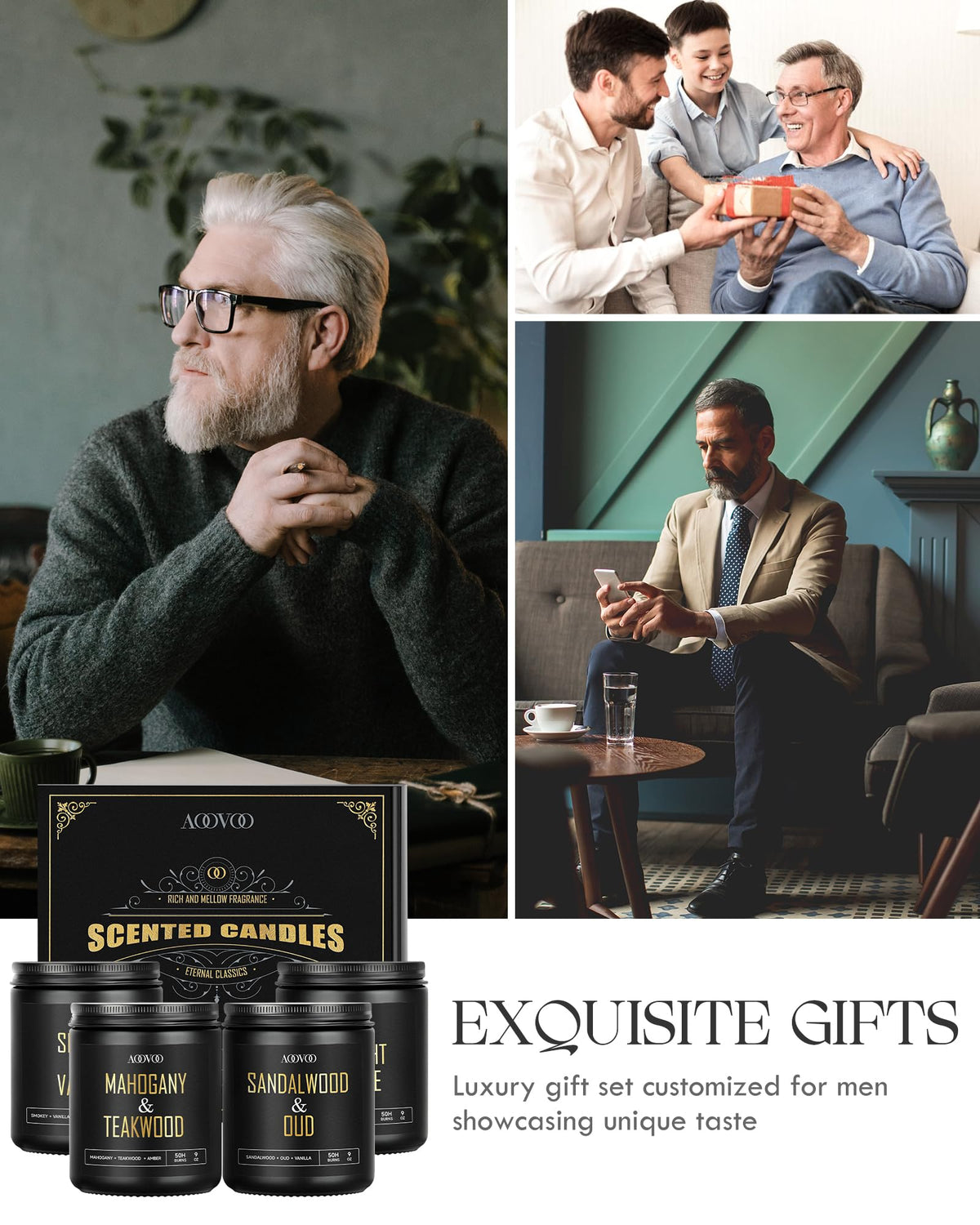 Scented Candles for Men - AOOVOO Official Imagery - 6