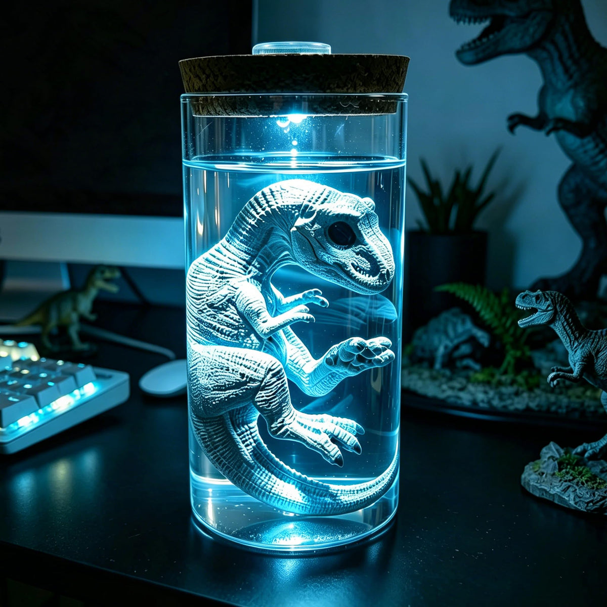 Dinosaur Table Lamp Tyrannosaurus LED Ambient Night Light - ARTOMIDE Official Imagery - 1