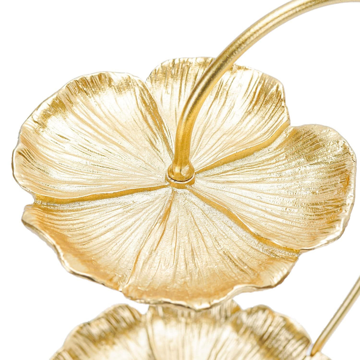 Double layer Gold Lotus Leaf Jewelry Tray for Necklace Ring - SOFFEE DESIGN Official Imagery - 7