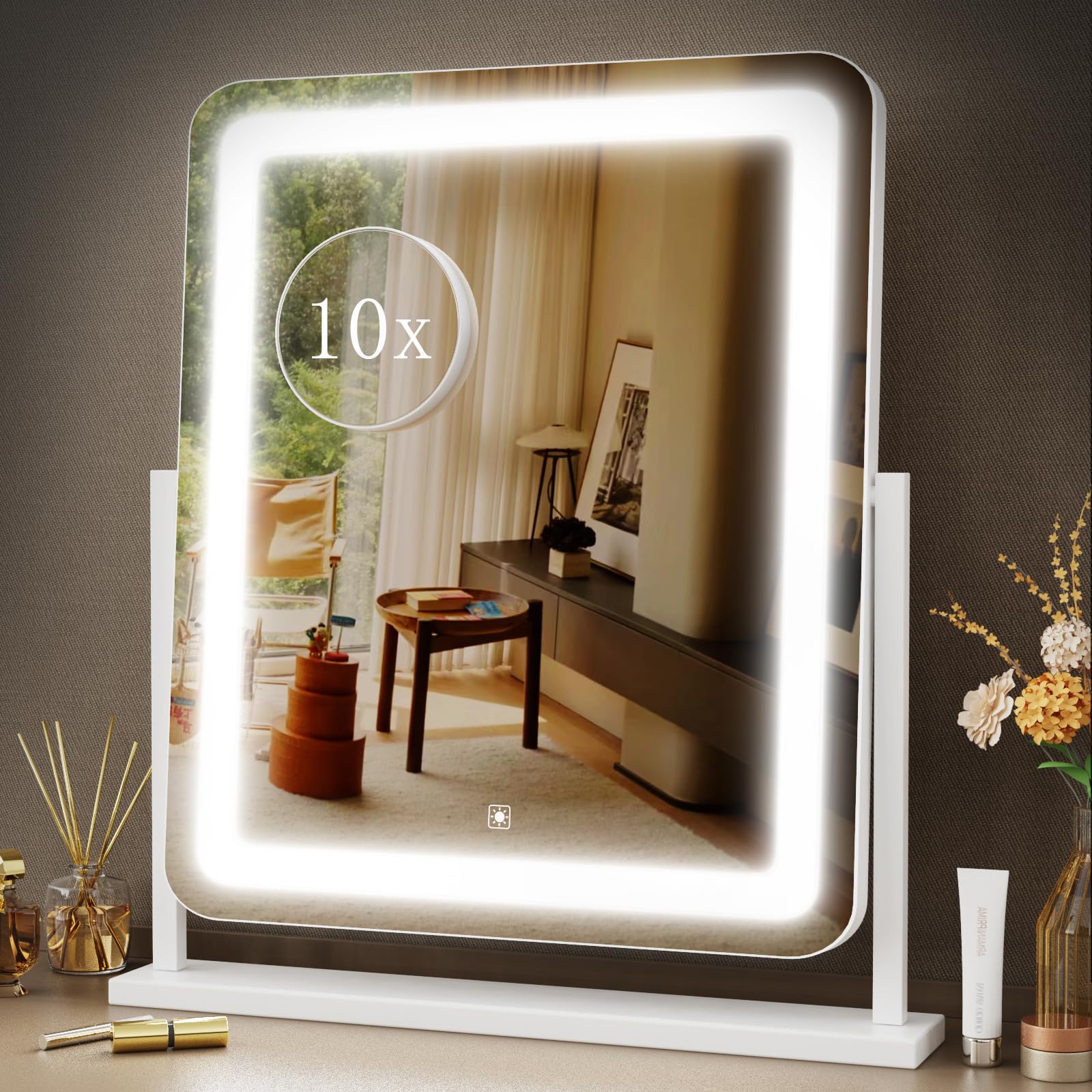 Gvnkvn Vanity Mirror with Lights, 17.3’’ LED Makeup Mirror Detach - Gvnkvn Official Product View 1