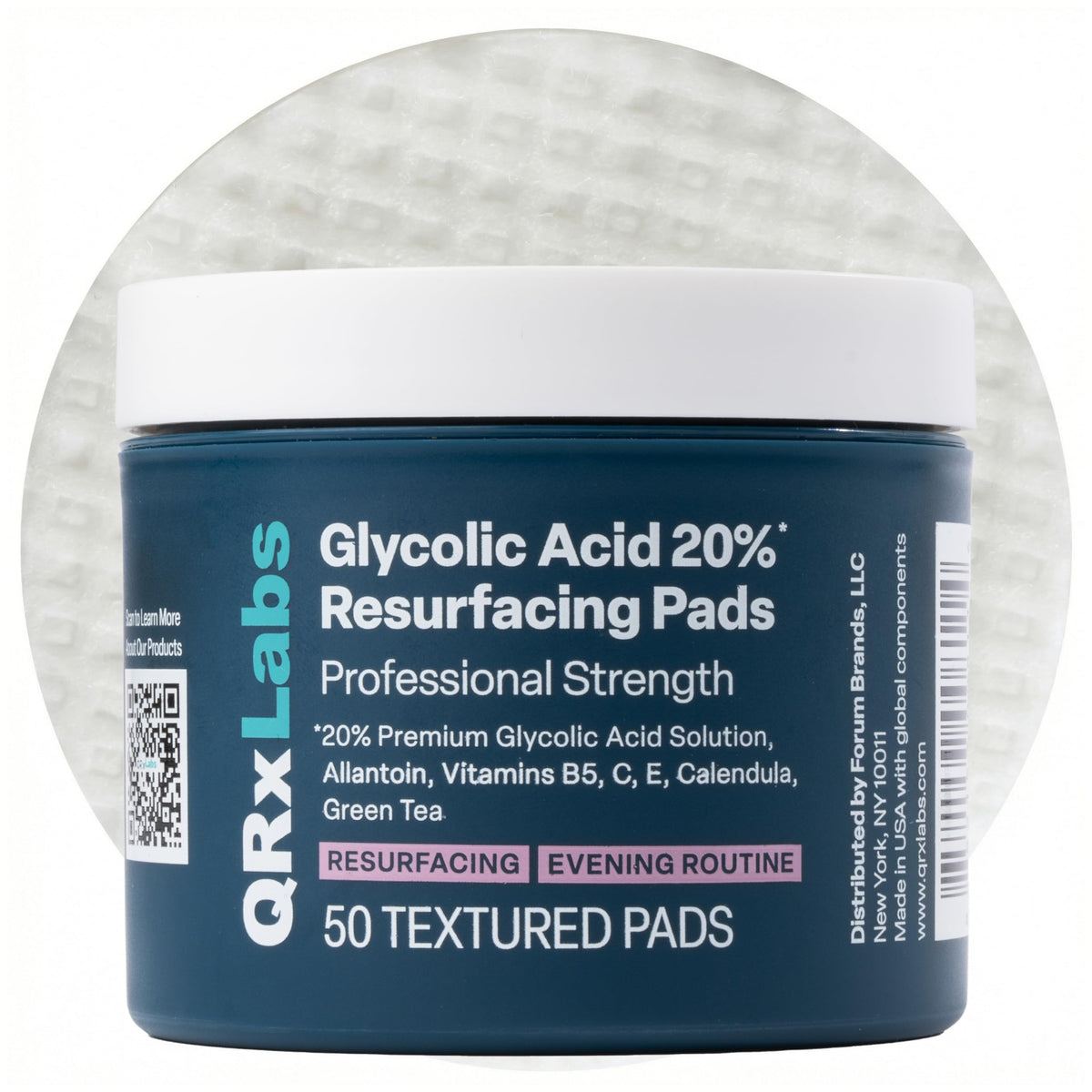 QRxLabs Glycolic Acid Pads - QRxLabs Official Imagery - 2