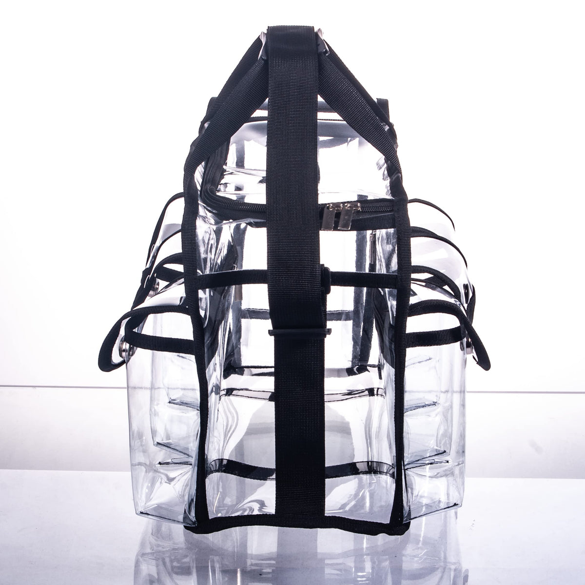 Wide Open Large Professional Clear PVC Travel Makeup Artist - Tense Edano Official Imagery - 7