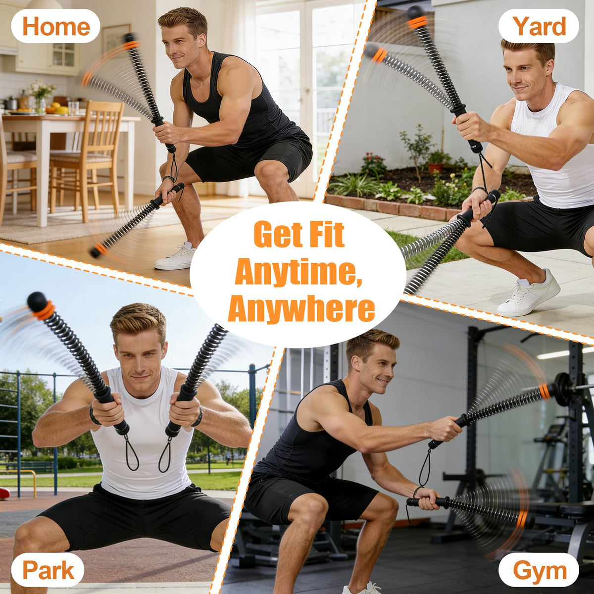 2PCS Weighted Cordless Battle Ropes - CALLECK Official Imagery - 7