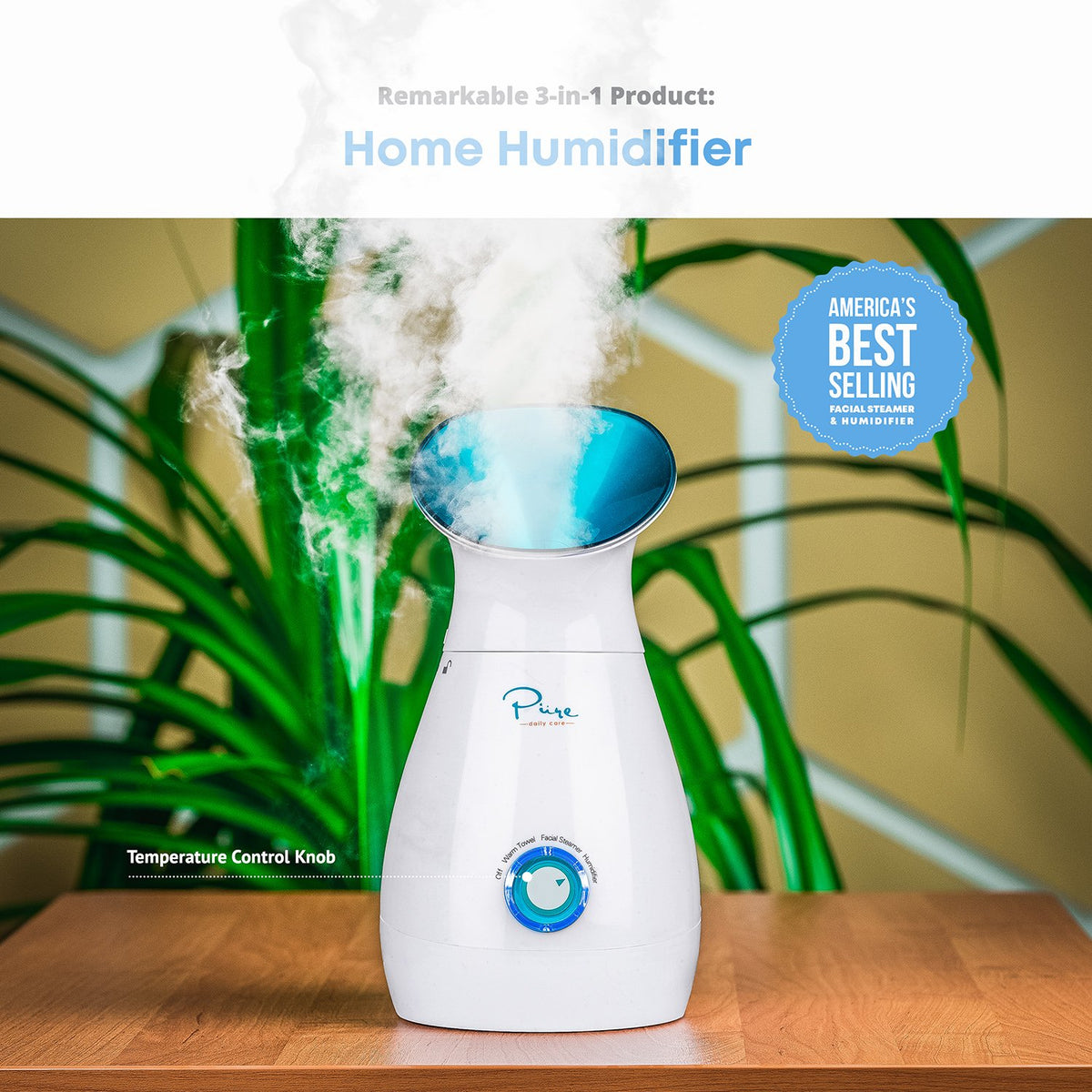 Pure Daily Care NanoSteamer Large 3 in 1 Nano Ionic Facial - Pure Daily Care Official Imagery - 8