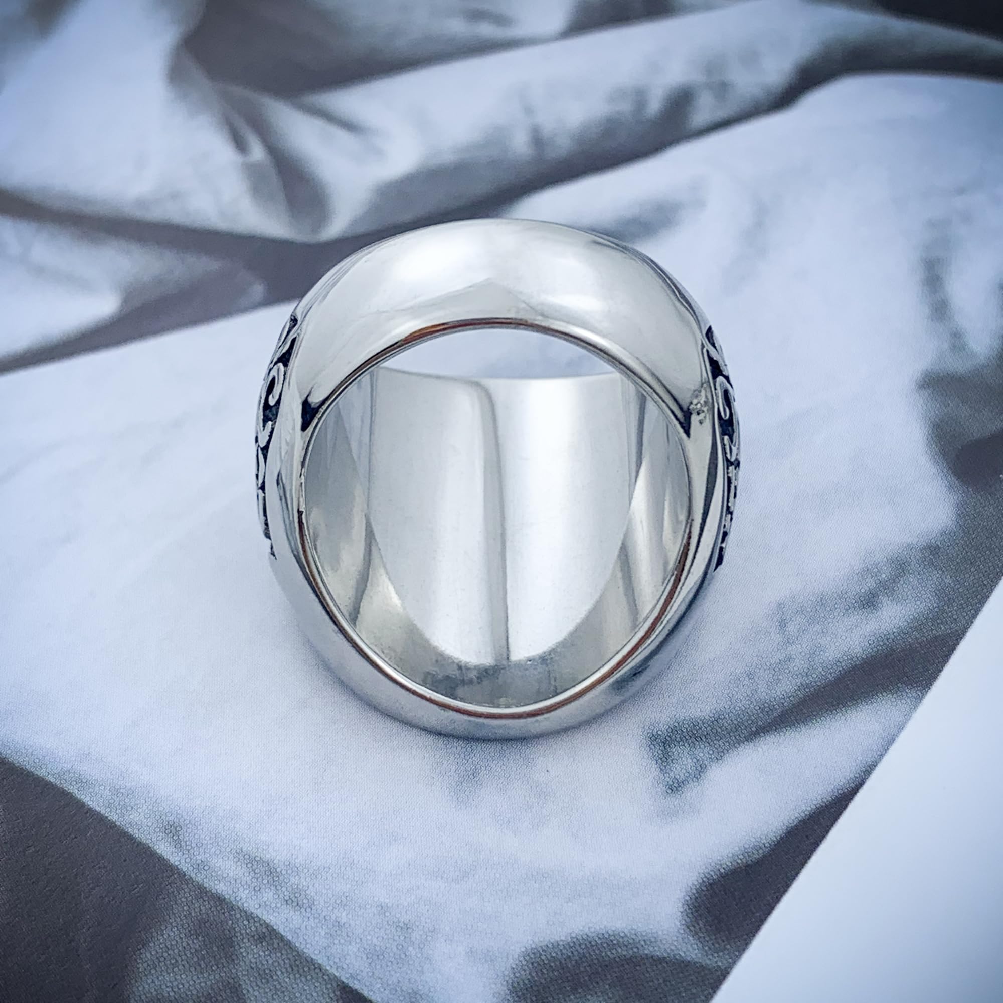 Men's Punk Wolf Head Ring – Stainless Steel Viking