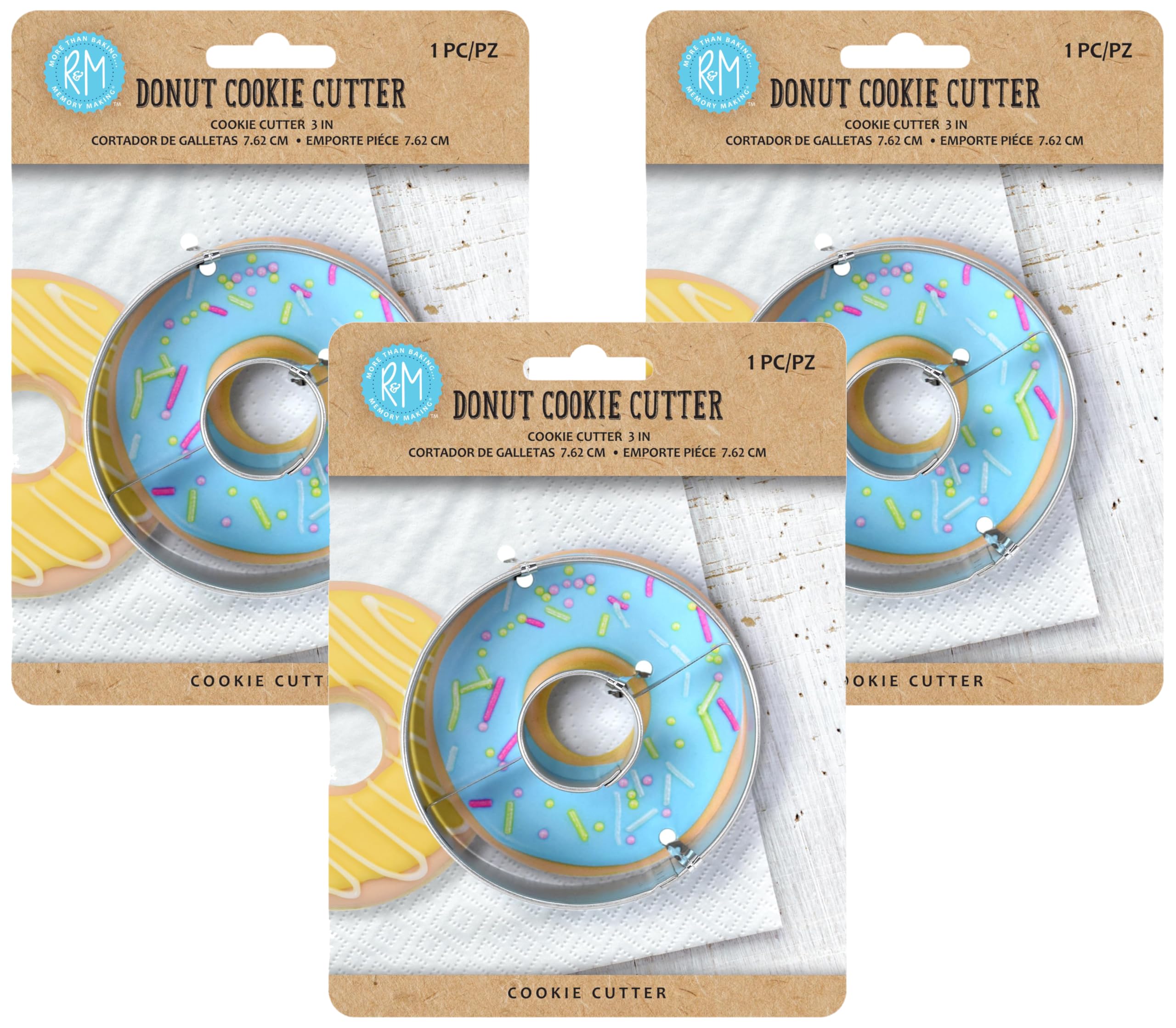 R&M Donut Cookie Cutter, Round with Hole Cut Out. Stainless Steel, 3 I - View 10