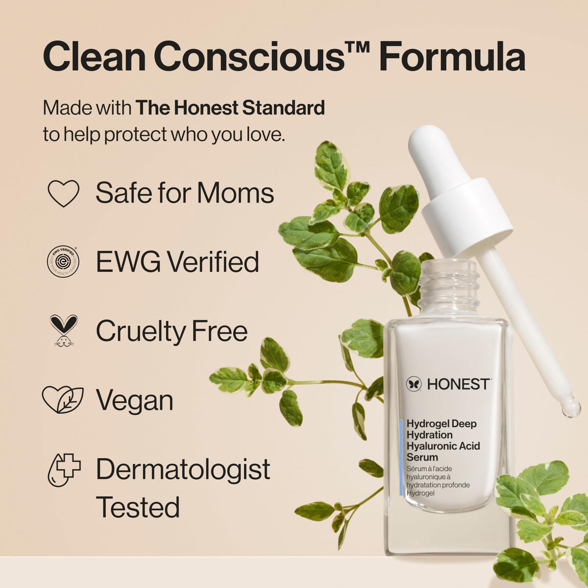 Honest Beauty Hydrogel Deep Hydration Hyaluronic Acid Serum - Honest Beauty Official Imagery - 5