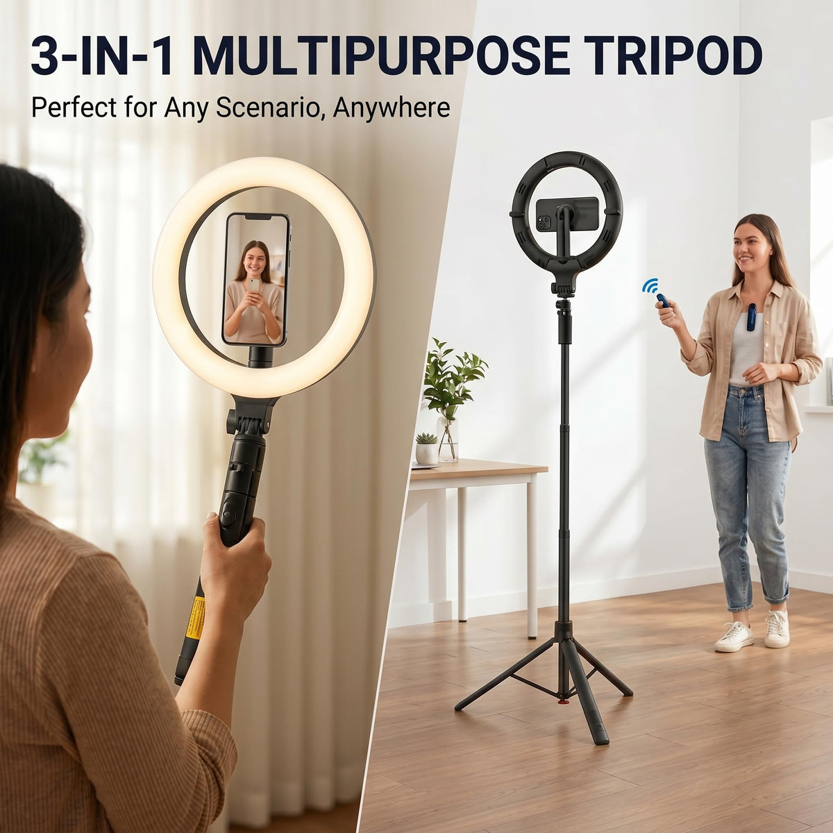Ring Light with Stand and Wireless Microphone 10 Magnetic - Flurova Official Imagery - 8