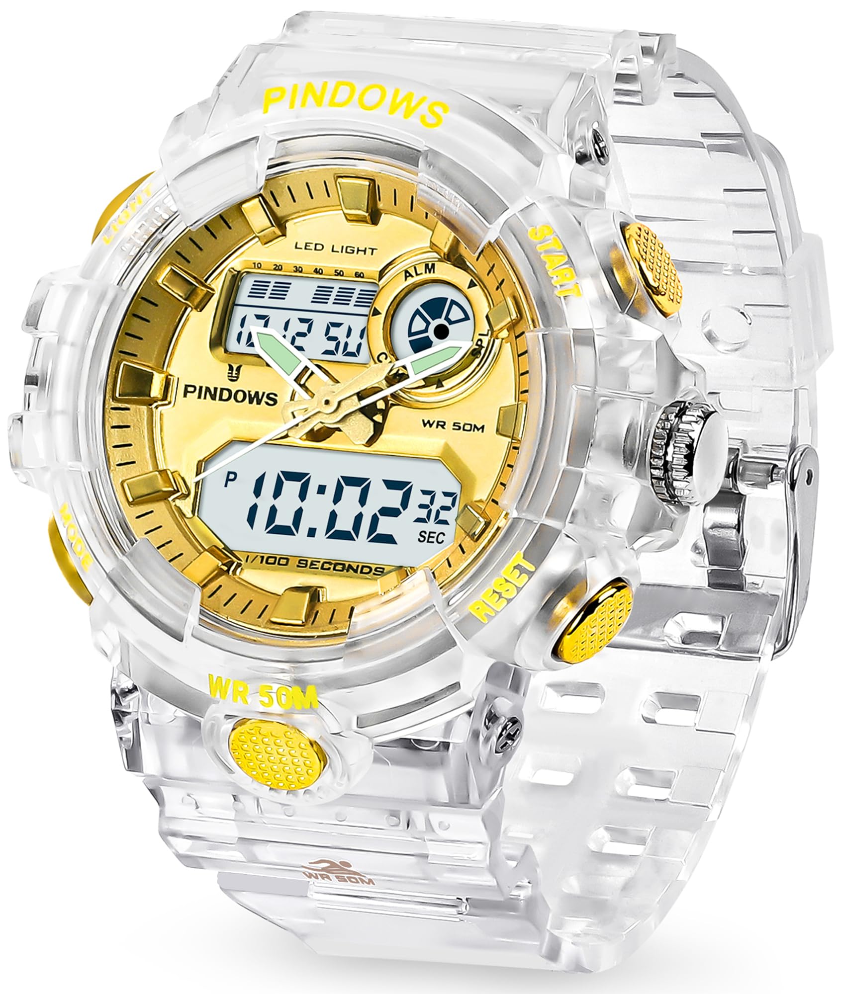 Womens Watch for Women Digital Sports Watch,7 Color LED Light - Product Imagery