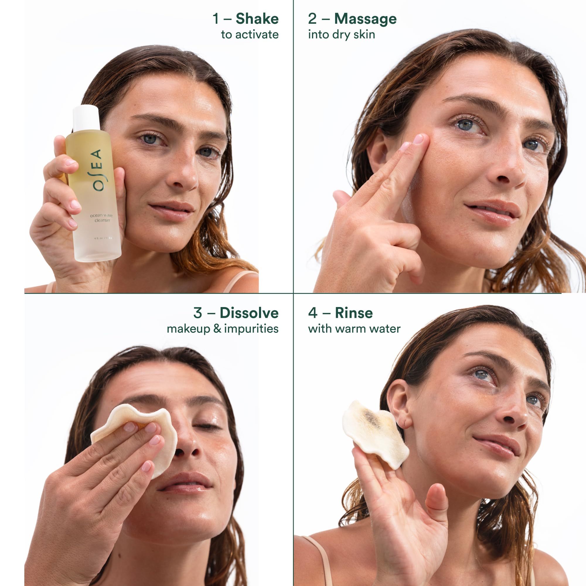OSEA Ocean Wave Cleanser, Bi - Phase Cleansing Oil & 4 fl oz - OSEA Official Product View 7