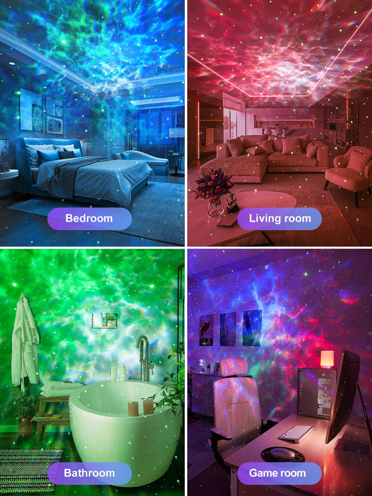 One Fire Galaxy Projector 15 Colors Gifts for Girls Women - One Fire Official Imagery - 7