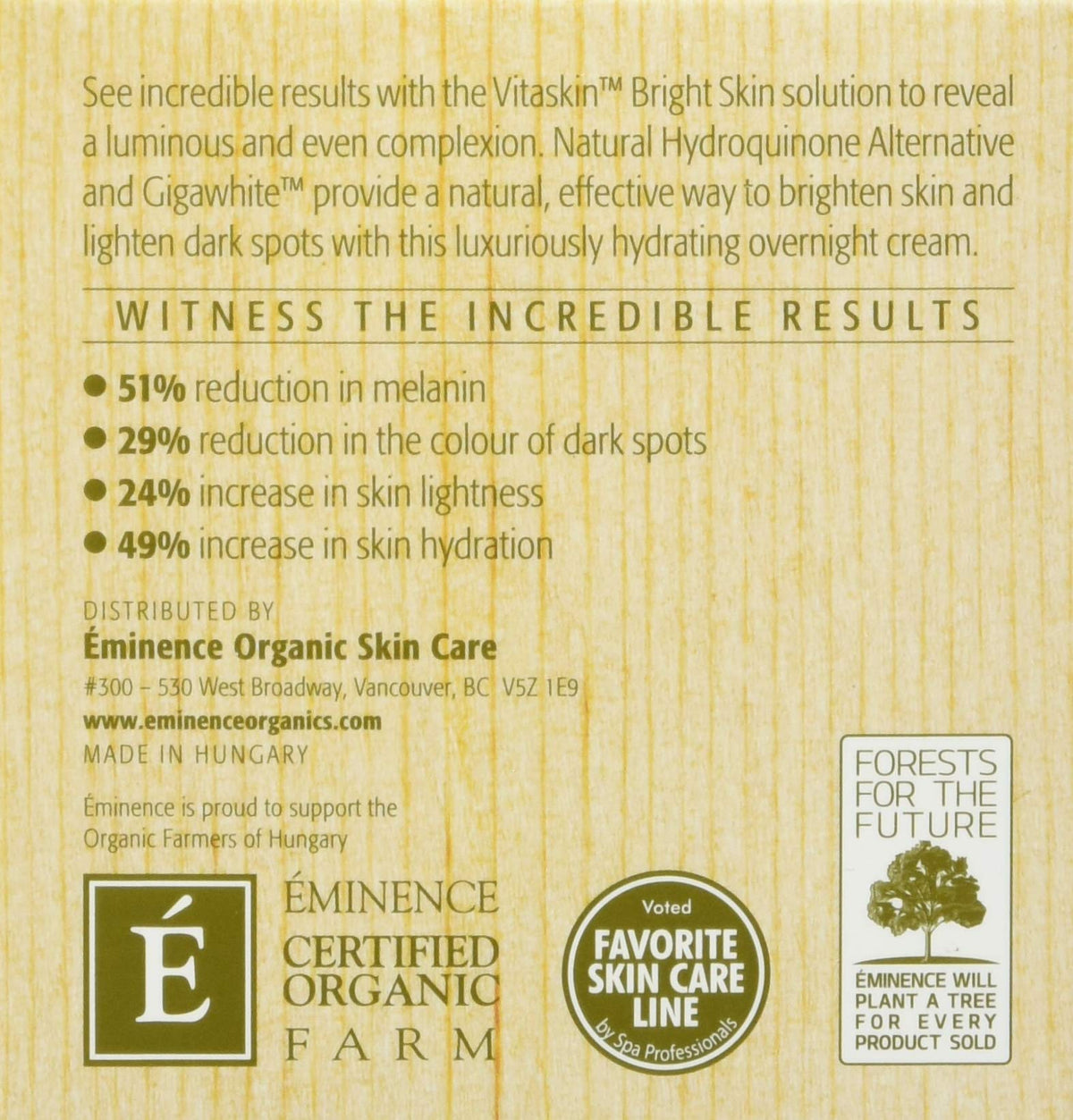 Eminence Bright Skin Overnight Correcting Cream for Unisex - Eminence Official Imagery - 6