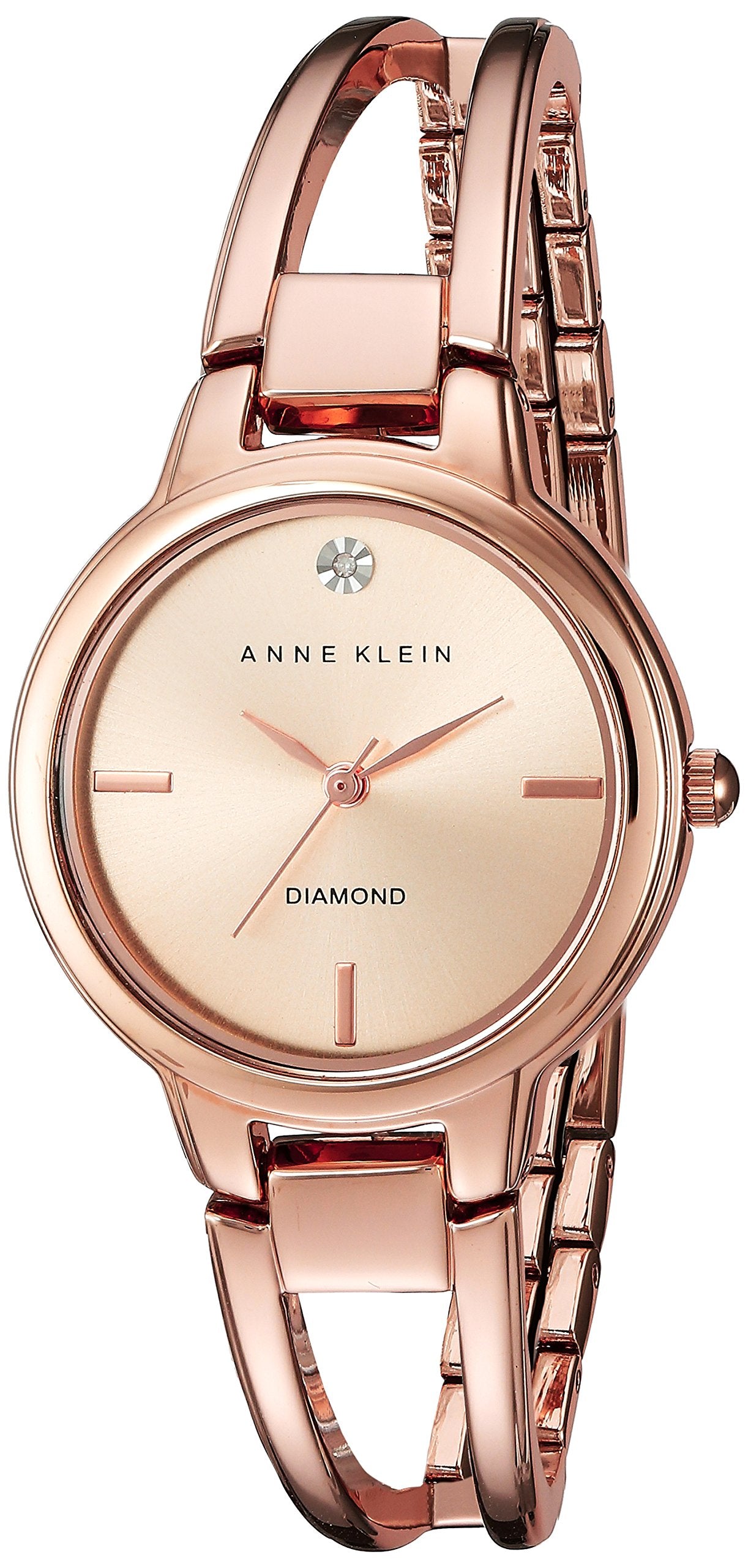 Anne Klein Women's Genuine Diamond Dial Bangle Watch - View 1