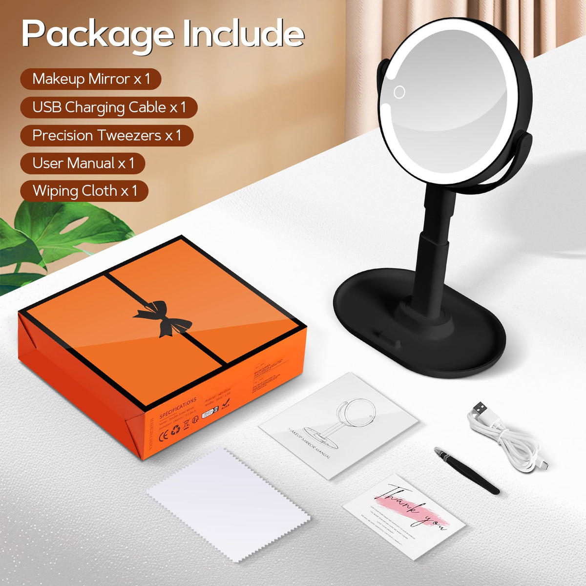 Makeup Mirror Double Sided Lighted Magnifying Mirror 30X - B Beauty Planet Official Imagery - 8