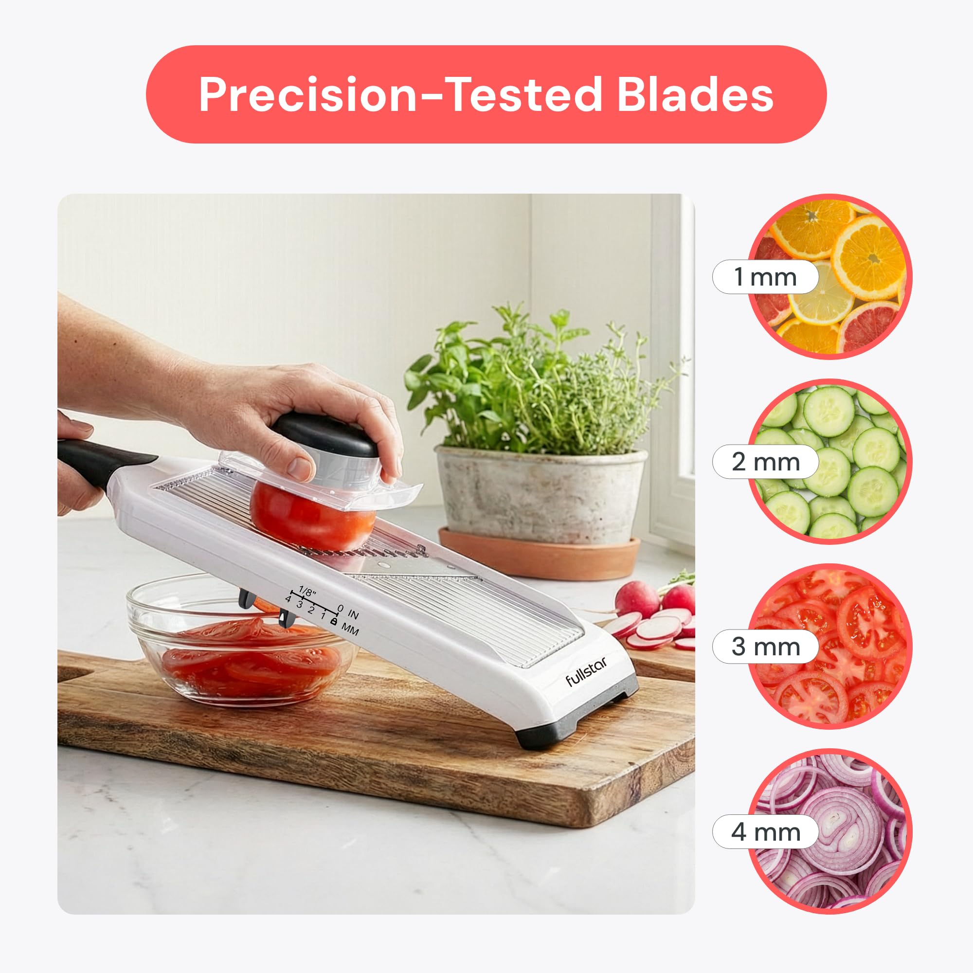 Fullstar - Handheld Mandoline Vegetable Slicer & Julienne Cutter - fullstar Official Product View 5