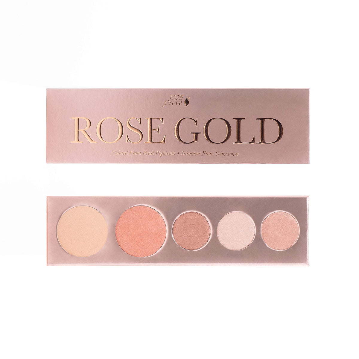 100 PURE Rose Gold Makeup Palette All in One Compact 3 Rose - 100% PURE Official Imagery - 2