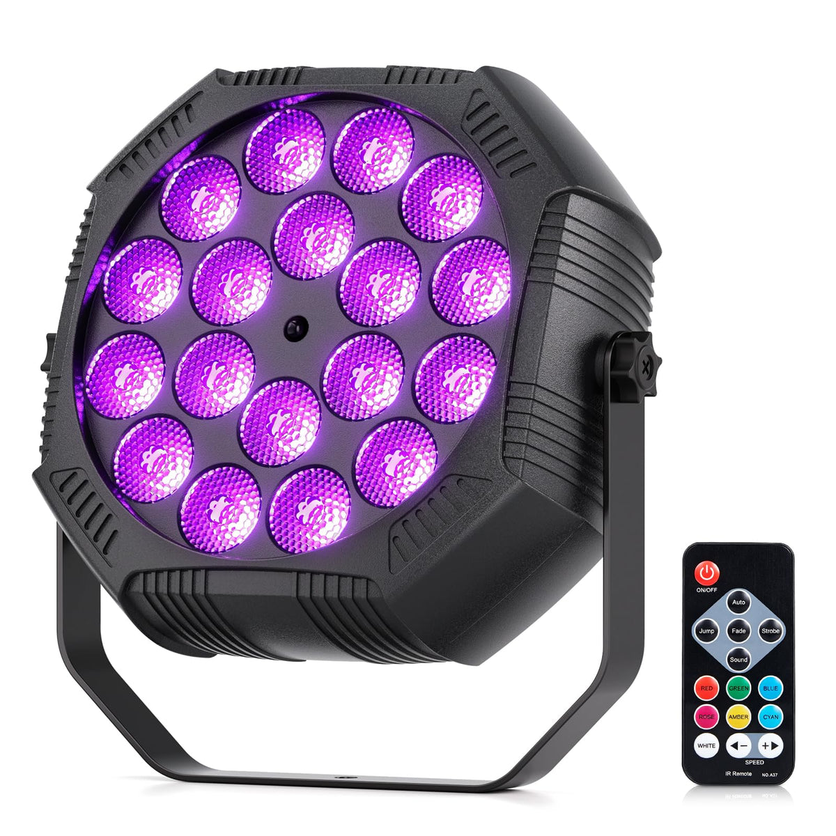 Mini Rechargeable Stage Lights Wireless 18 LED RGB Battery - DazzlingStage Official Imagery - 1