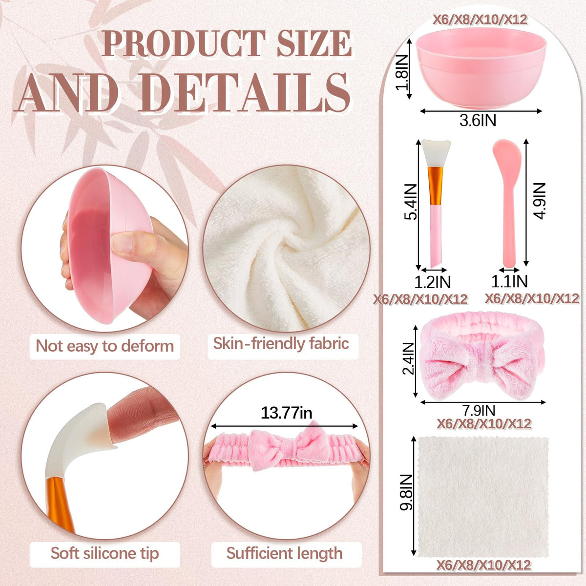 Shinylin 8 Set Spa Sleepover Party Supplies Pink - Shinylin Official Imagery - 4