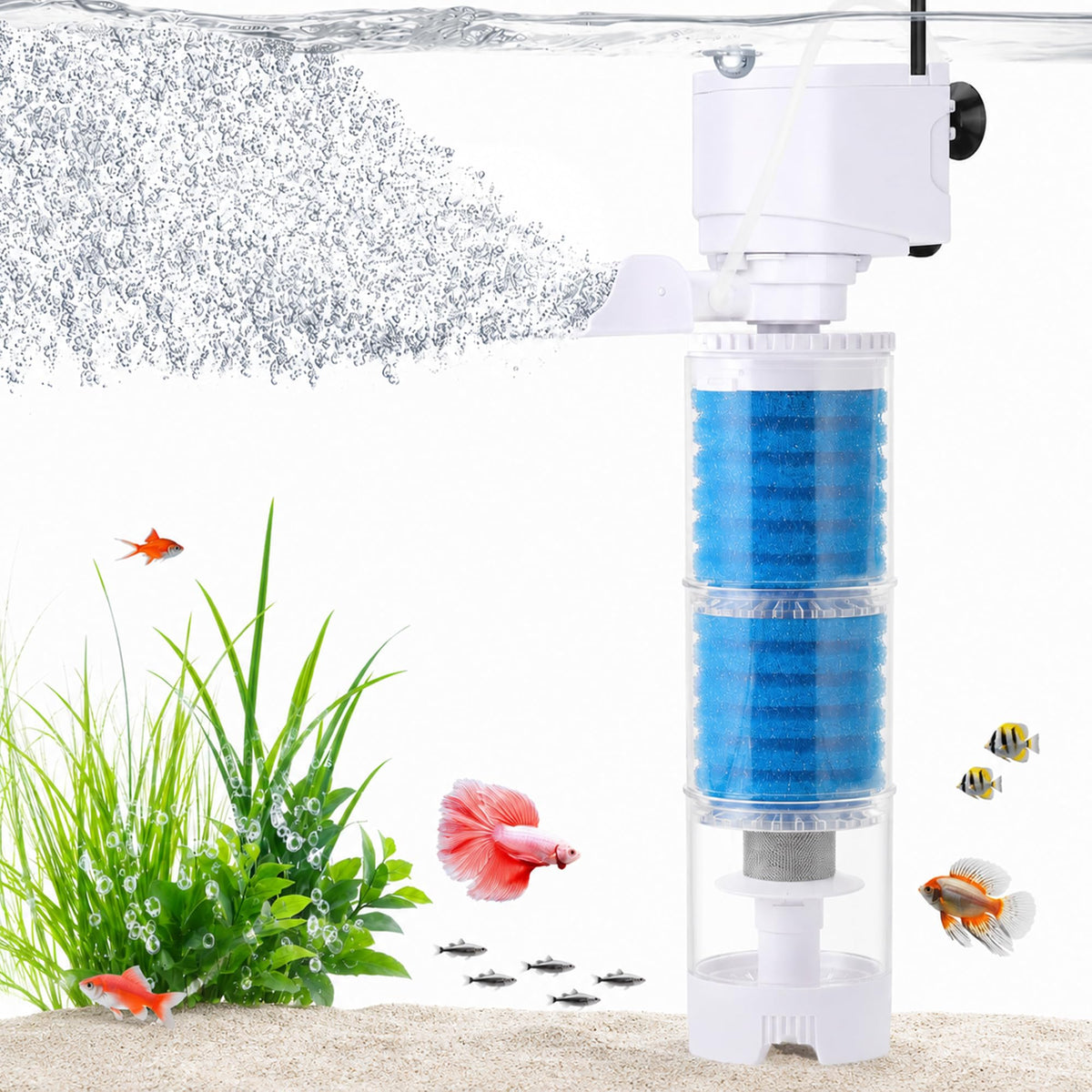 Aquarium Filter Multi Functional Water Circulation System - GLIDESMOOTH Official Imagery - 1