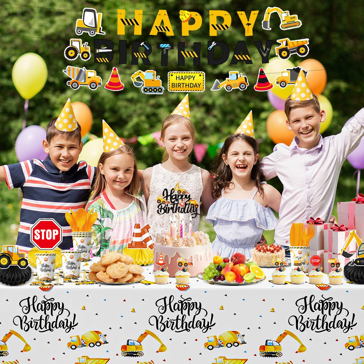 Construction Birthday Party Supplies Construction Party - Slinephy Official Imagery - 8