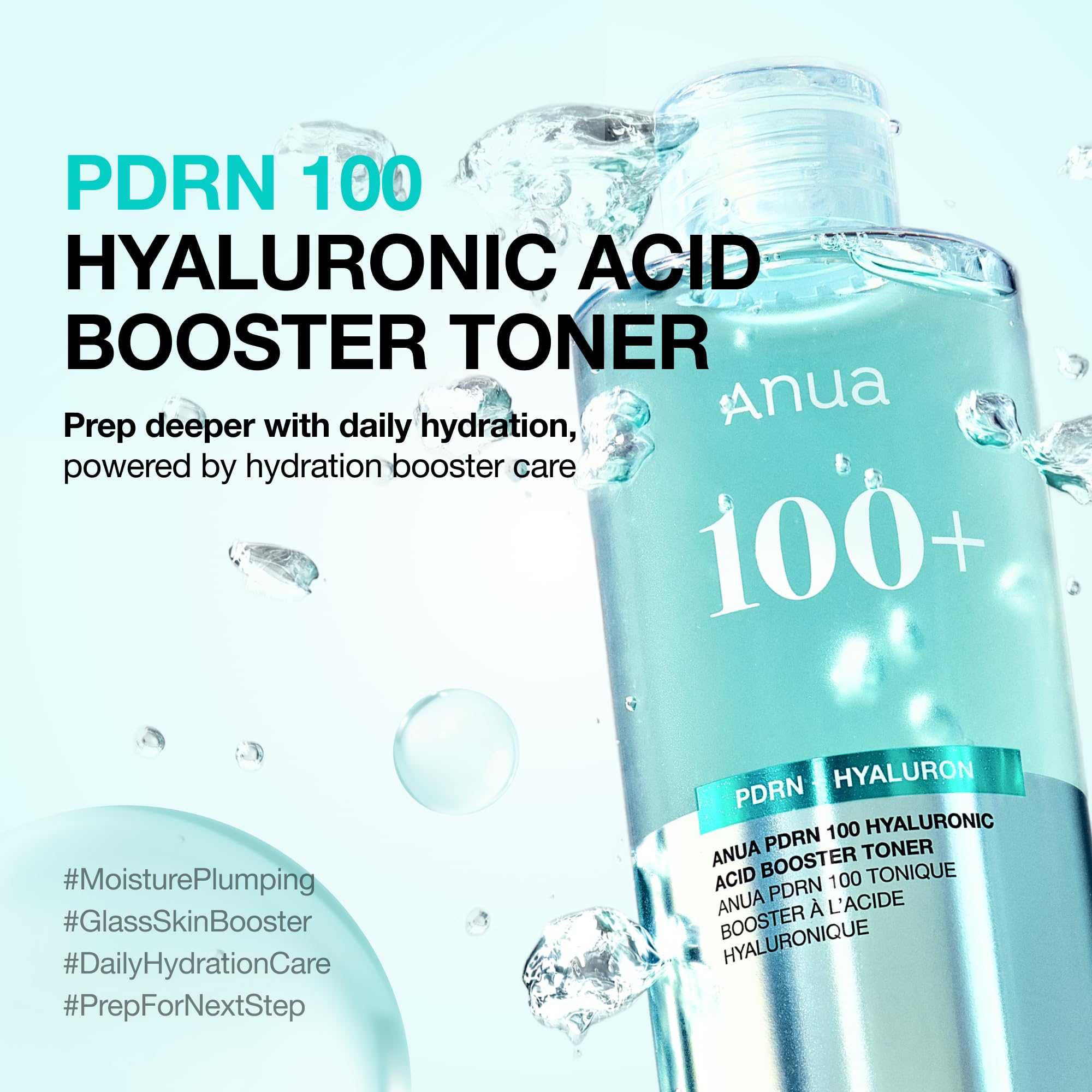 Anua PDRN 100 Hyaluronic Acid Booster Toner, 8.45 fl oz - ANUA