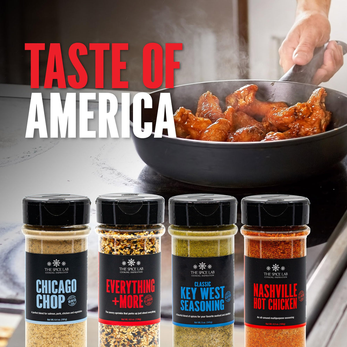 The Spice Lab Taste of America Gourmet Spice Set BBQ and - The Spice Lab Official Imagery - 3